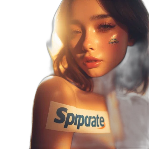 face, dress, bottle, photorealistic transparent PNG cut-out