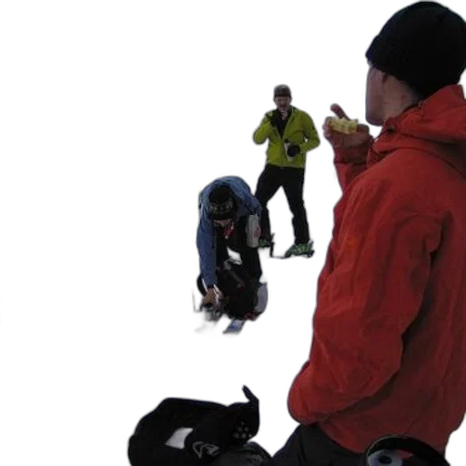 staff, snow, outer space, group transparent PNG cut-out