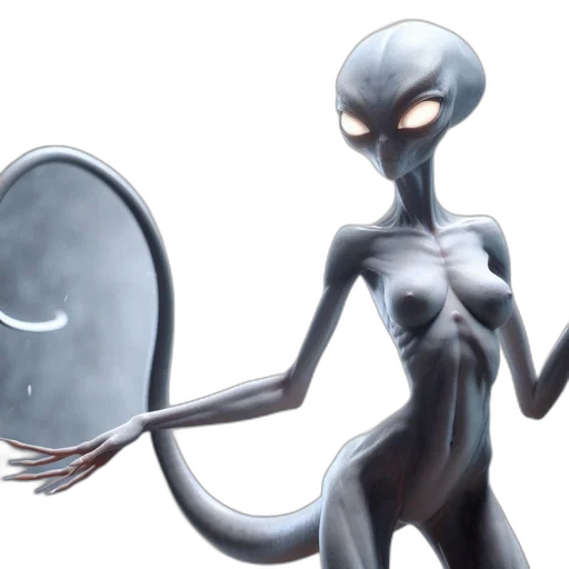 creature, robot, concept art, 3d render transparent PNG cut-out