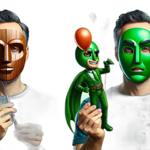 mask, face, concept art, 3d render transparent PNG cut-out