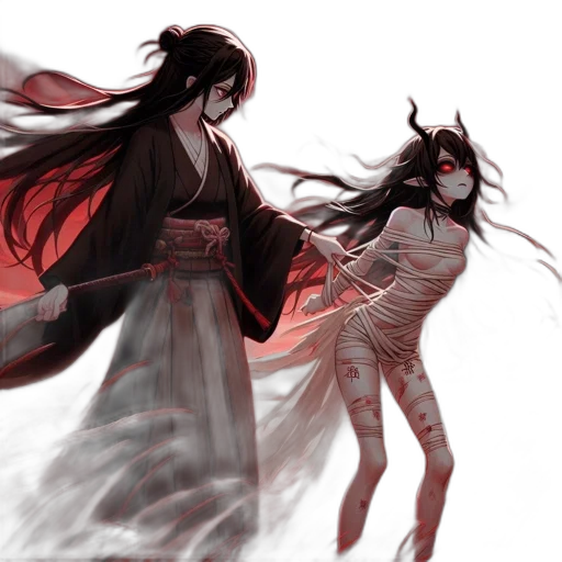 concept art, fantasy art, comic book art, anime transparent PNG cut-out