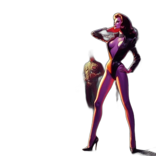 concept art, comic book art, fantasy art, 3d render transparent PNG cut-out