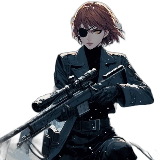 weapon, jacket, staff, concept art transparent PNG cut-out