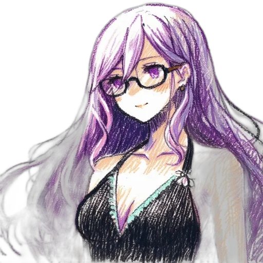 dress, anime, watercolor, concept art transparent PNG cut-out