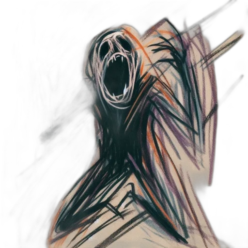 creature, mask, face, hair transparent PNG cut-out