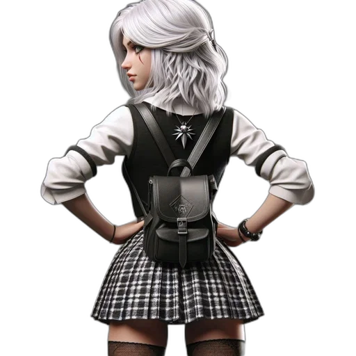 jacket, staff, dress, concept art transparent PNG cut-out