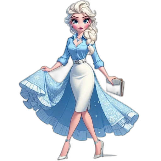 dress, staff, concept art, fantasy art transparent PNG cut-out