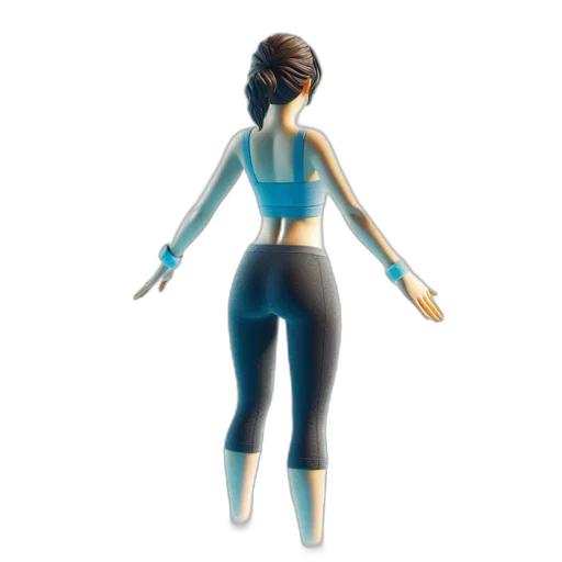 jacket, staff, 3d render, concept art transparent PNG cut-out