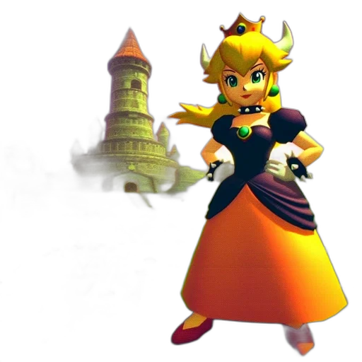 dress, crown, staff, weapon transparent PNG cut-out
