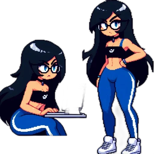 staff, pixel art, cartoon, concept art transparent PNG cut-out