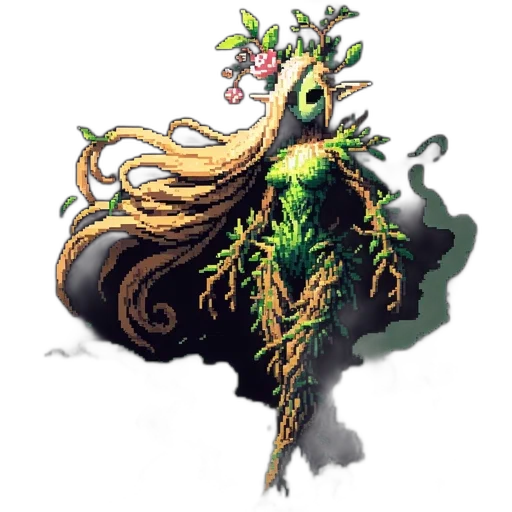 creature, tree, hair, crown transparent PNG cut-out