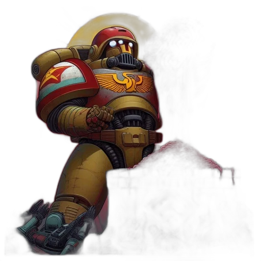 robot, mask, creature, weapon transparent PNG cut-out