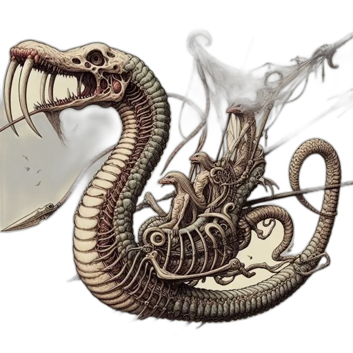 dragon, creature, staff, animal transparent PNG cut-out