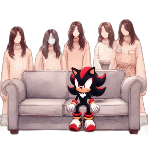 mask, hair, dress, creature transparent PNG cut-out