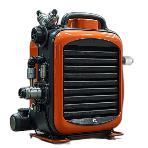 robot, car, 3d render, oil transparent PNG cut-out