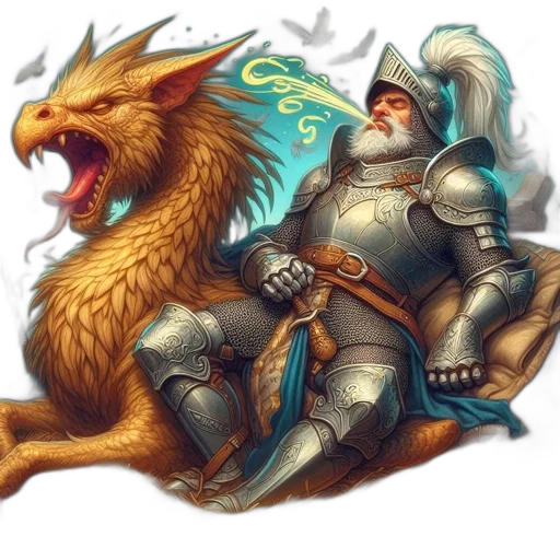 dragon, sword, fantasy art, concept art transparent PNG cut-out