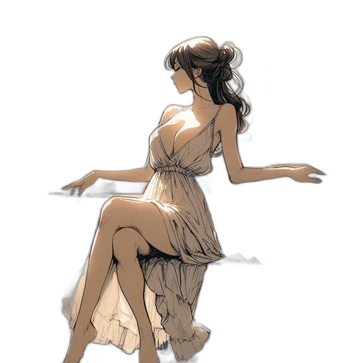 dress, jewelry, concept art, fantasy art transparent PNG cut-out