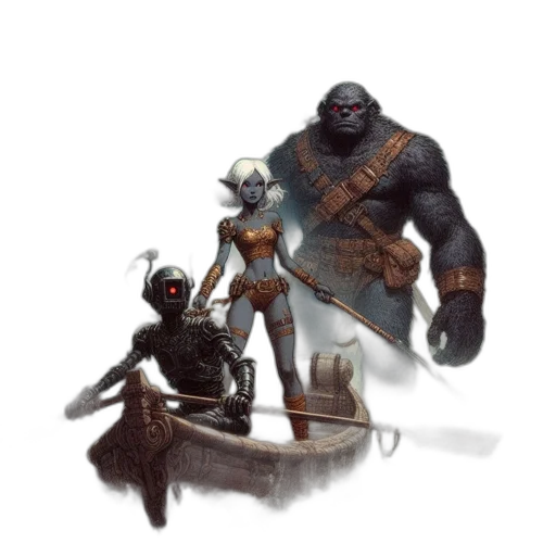 concept art, fantasy art, comic book art, pixel art transparent PNG cut-out