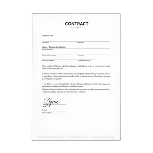 staff, sample, contract, template transparent PNG cut-out