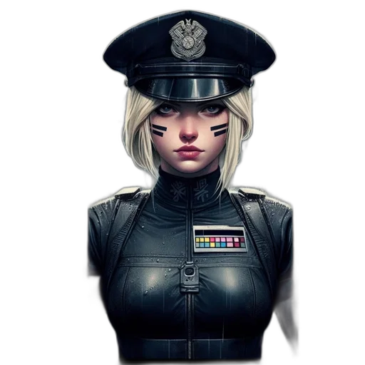 face, staff, robot, jacket transparent PNG cut-out