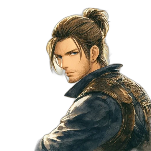staff, face, jacket, fantasy art transparent PNG cut-out