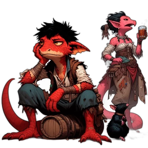 dragon, concept art, fantasy art, comic book art transparent PNG cut-out