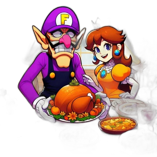 food, pixel art, concept art, 3d render transparent PNG cut-out