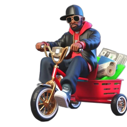car, concept art, 3d render, animated transparent PNG cut-out