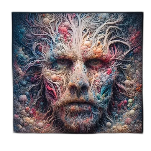 face, mask, creature, hair transparent PNG cut-out
