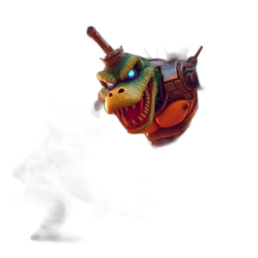 dragon, mask, creature, robot transparent PNG cut-out