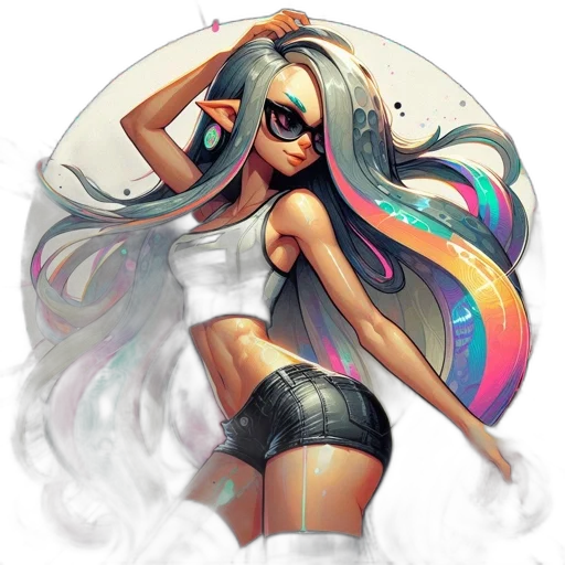 hair, fantasy art, concept art, anime transparent PNG cut-out