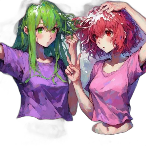 hair, crown, dress, anime transparent PNG cut-out