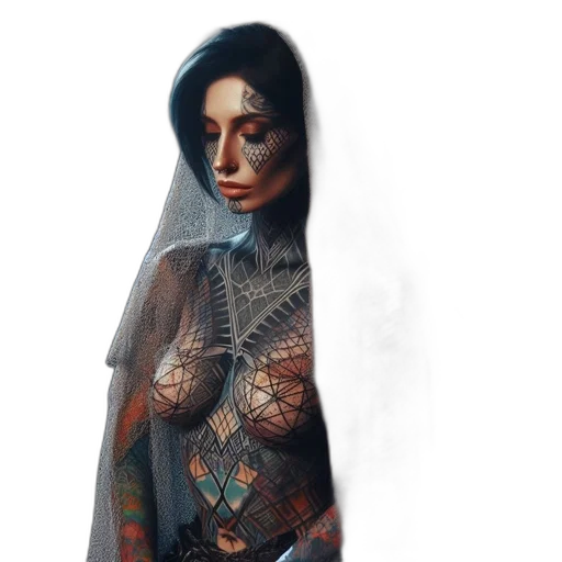dress, mask, face, robot transparent PNG cut-out