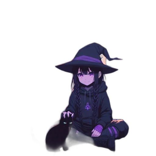 hat, staff, creature, animal transparent PNG cut-out
