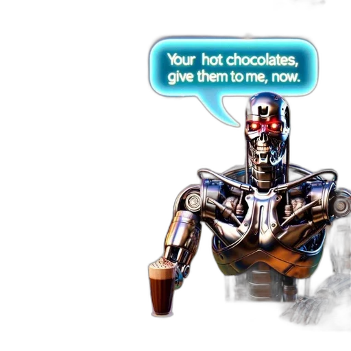 robot, food, concept art, comic book art transparent PNG cut-out