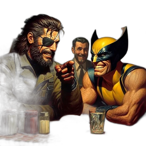comic book art, concept art, pixel art, fantasy art transparent PNG cut-out
