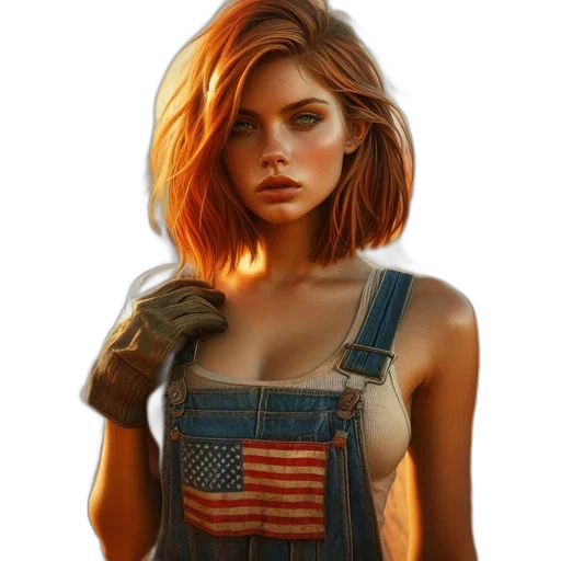 dress, jacket, face, weapon transparent PNG cut-out
