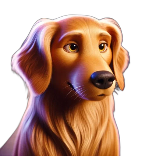 animal, photorealistic, cartoon, watercolor transparent PNG cut-out
