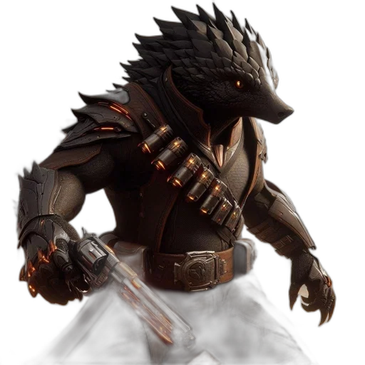 dragon, creature, animal, staff transparent PNG cut-out