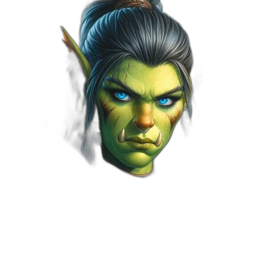 face, mask, staff, creature transparent PNG cut-out