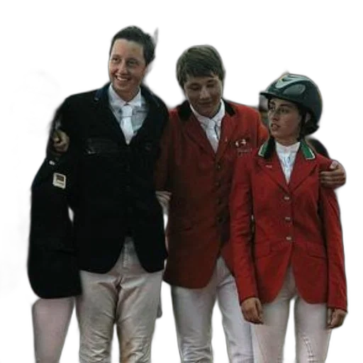 jacket, staff, red, four transparent PNG cut-out