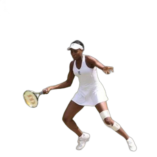 3d render, female, tennis, player transparent PNG cut-out