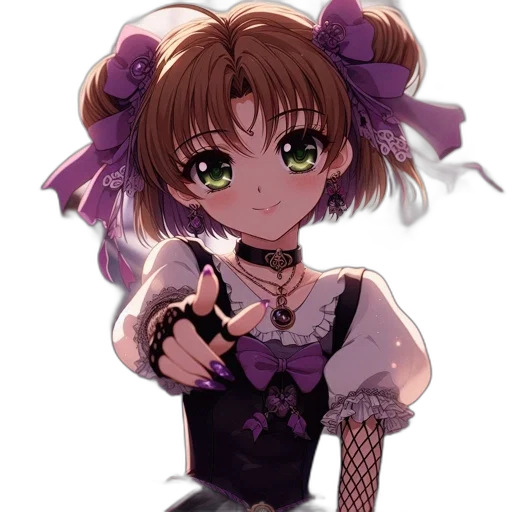 staff, weapon, flower, dress transparent PNG cut-out