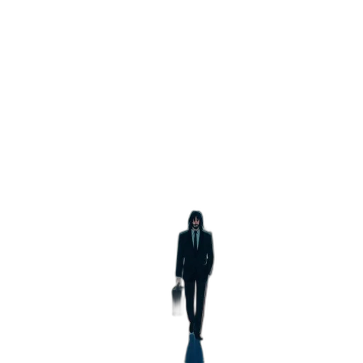 robot, jacket, staff, umbrella transparent PNG cut-out