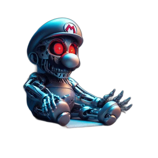 robot, mask, creature, weapon transparent PNG cut-out