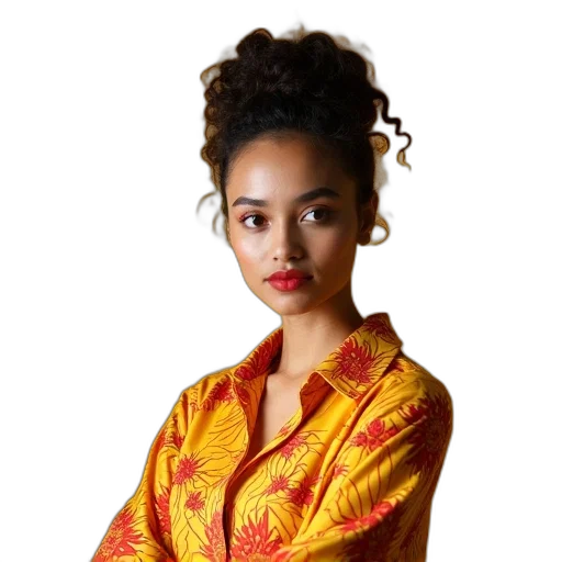 dress, jacket, jewelry, face transparent PNG cut-out