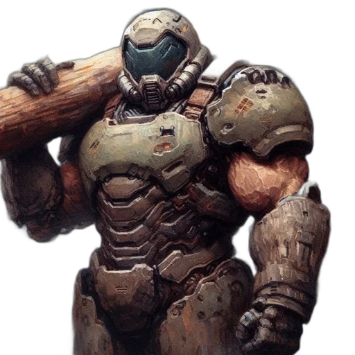 robot, weapon, creature, sword transparent PNG cut-out