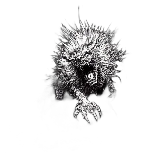 creature, animal, staff, dragon transparent PNG cut-out