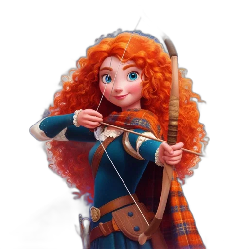 staff, hair, concept art, 3d render transparent PNG cut-out