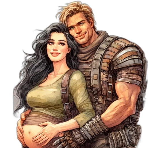 fantasy art, comic book art, concept art, pixel art transparent PNG cut-out